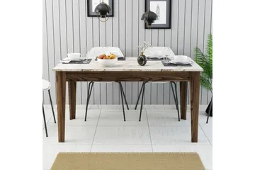 Lissione Matbord 145x88 cm Brun/Vit - Hanah Home - Products - Möbler - Bord & matgrupp - Matbord & köksbord