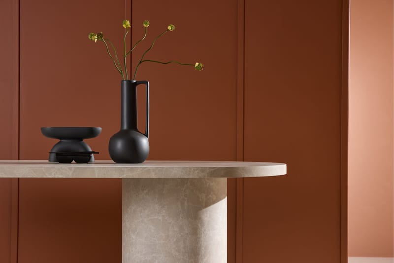 Narvik Dining Table 100x200 cm - Beige Marblelook  / - Beige - Products - Möbler - Bord & matgrupp - Matbord & köksbord