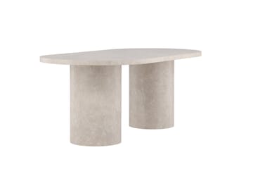 Narvik Dining Table 100x200 cm - Beige Marblelook  / - Beige - Products - Möbler - Bord & matgrupp - Matbord & köksbord