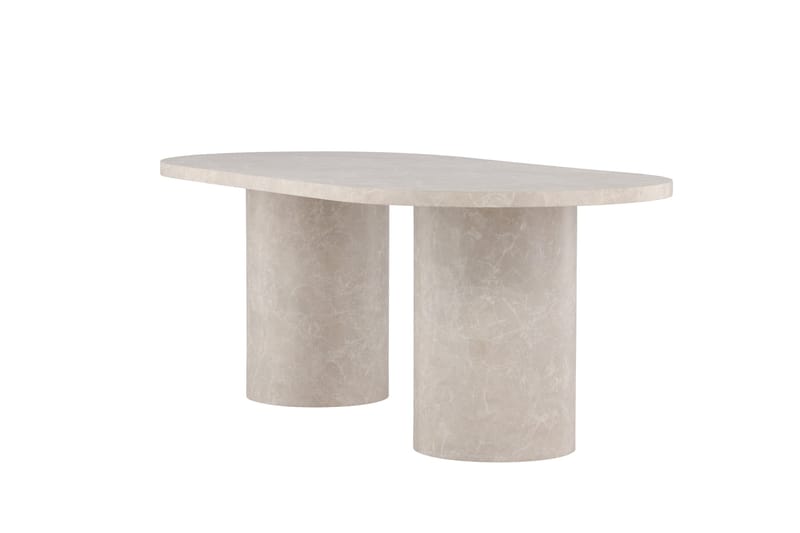 Narvik Dining Table 100x200 cm - Beige Marblelook  / - Beige - Products - Möbler - Bord & matgrupp - Matbord & köksbord