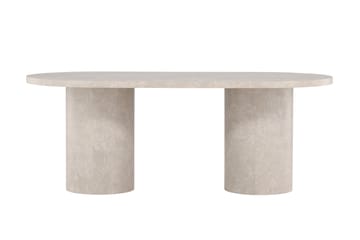 Narvik Dining Table 100x200 cm - Beige Marblelook  / - Beige - Products - Möbler - Bord & matgrupp - Matbord & köksbord