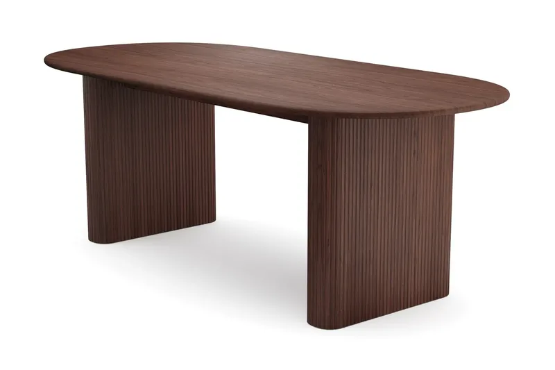 Noira Matgrupp rektangulärt 220 cm Valnöt med 6 Greya Matstolar - Valnöt - Products - Möbler - Bord & matgrupp - Matgrupp