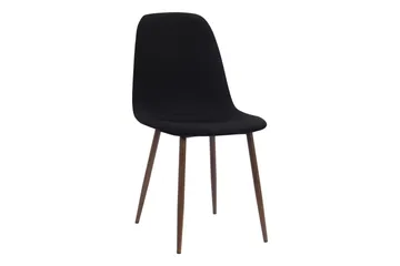 Noira Ovalt Matbord 220 cm Svart +  8 st Nibe stol svart med valnöt ben - Svart - Products - Möbler - Bord & matgrupp - Matgrupp