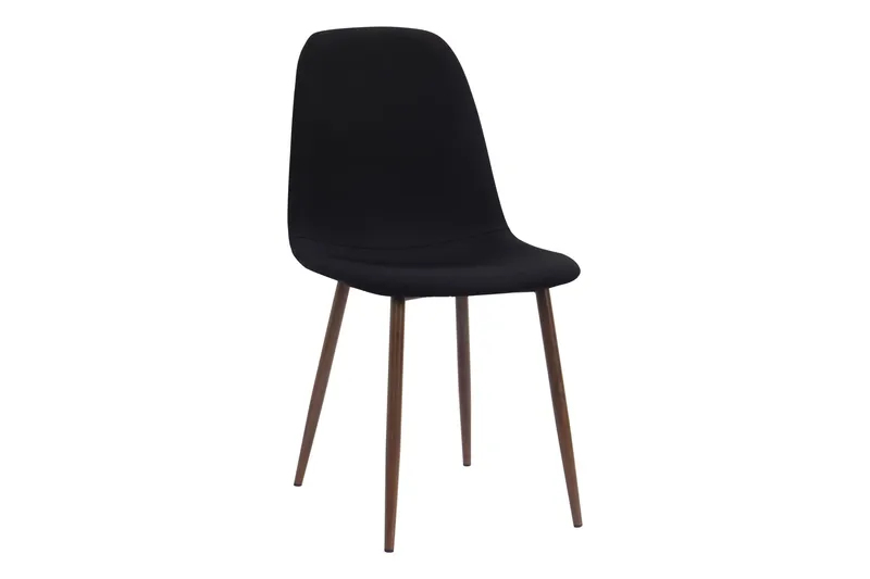Noira Ovalt Matbord 220 cm Svart +  8 st Nibe stol svart med valnöt ben - Svart - Products - Möbler - Bord & matgrupp - Matgrupp