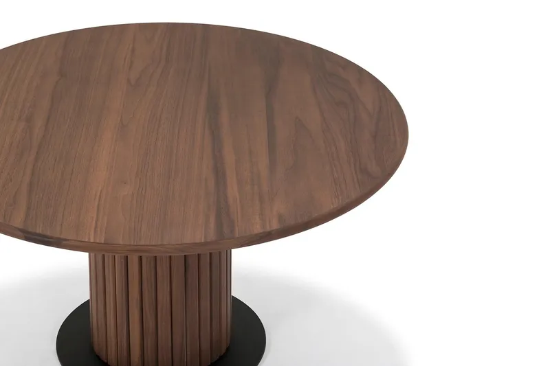 Noira Soffbord 72 cm Runt - Valnöt - Products - Möbler - Bord & matgrupp - Soffbord