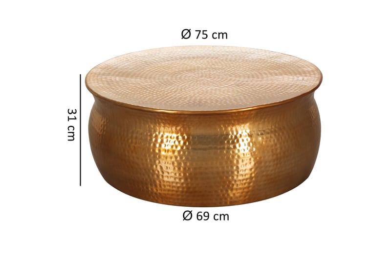 Osagie Soffbord 75 cm Runt - Koppar - Products - Möbler - Bord & matgrupp - Soffbord