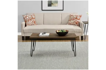 Owen Soffbord 107 cm Valnötsbrun/Svart - Dorel Home - Products - Möbler - Bord & matgrupp - Soffbord