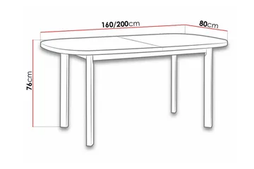 Patrickswell Matbord 80 cm - Vit - Products - Möbler - Bord & matgrupp - Matbord & köksbord