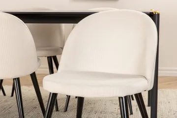 Pelle matbord med 6st Velvet matstol - Products - Möbler - Bord & matgrupp - Matgrupp