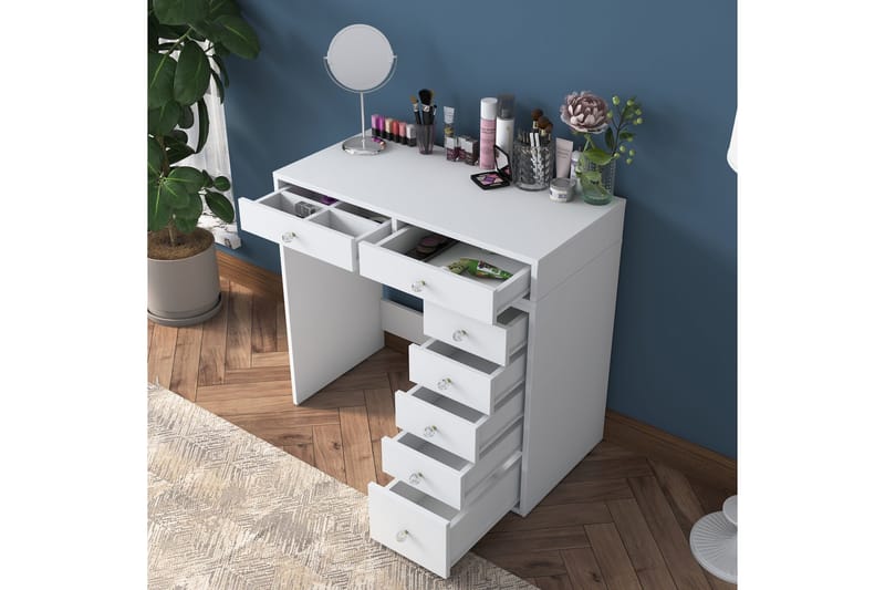 Ramender Sminkbord 90 cm - Vit - Products - Möbler - Bord & matgrupp - Sminkbord & toalettbord