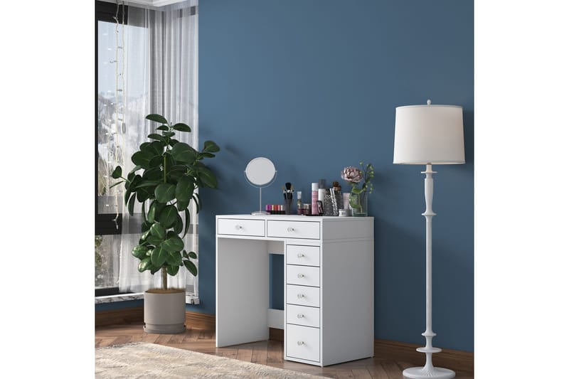Ramender Sminkbord 90 cm - Vit - Products - Möbler - Bord & matgrupp - Sminkbord & toalettbord