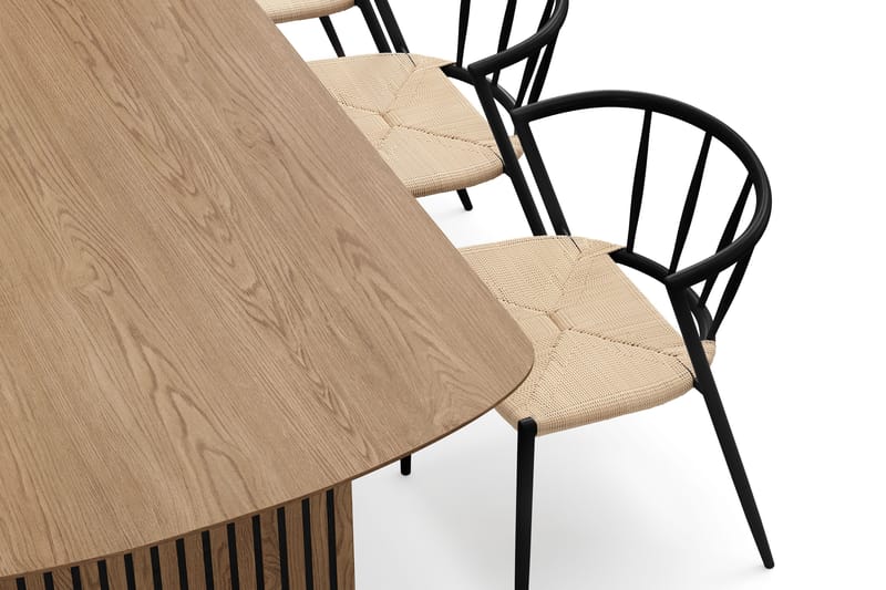 Richeto Matbord 180 cm med 6 Winston Matstolar - Ek - Products - Möbler - Bord & matgrupp - Matgrupp