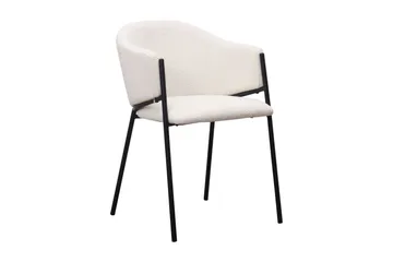 Richeto Matbord 240 cm med 8 Filip Matstolar - Naturlig finish / Vit Bouclé - Products - Möbler - Bord & matgrupp - Matgrupp