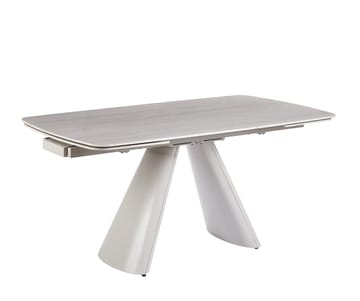 Saturnus matbord förlängningsbart 165-240 cm - Beige travertin - Beige travertin - Products - Möbler - Bord & matgrupp - Matbord & köksbord
