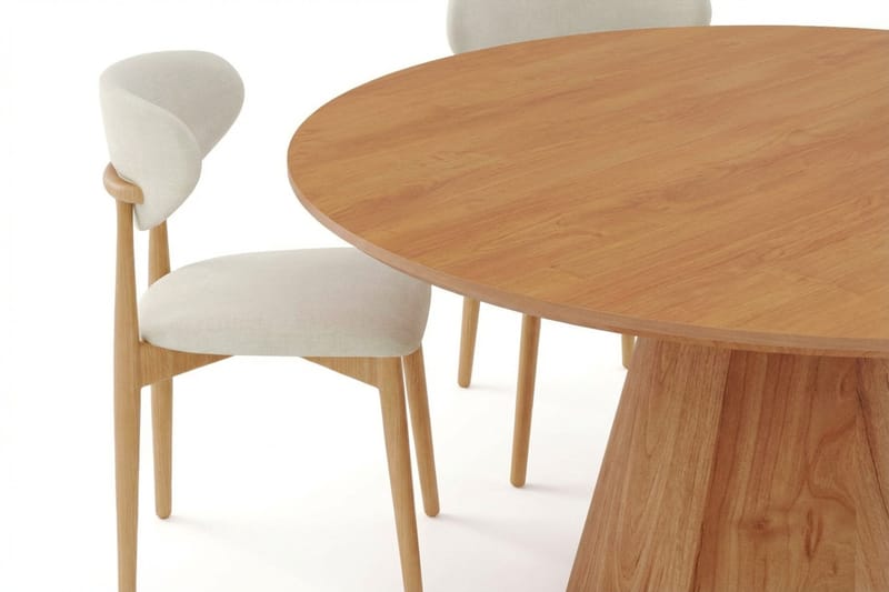 Siena Matgrupp runt 130 cm Ek med 6 Molly Matstolar - Ek - Products - Möbler - Bord & matgrupp - Matgrupp