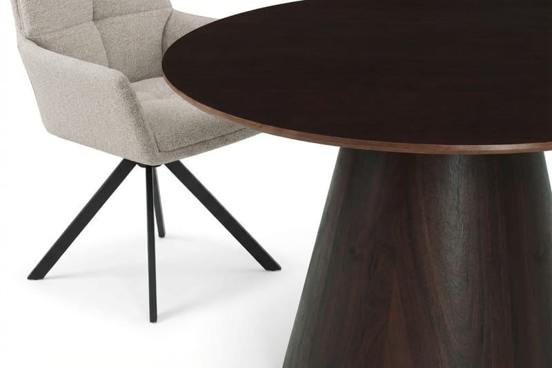 Siena Matgrupp runt 130 cm Rökt Ek med 6 Torsby Matstolar - Rökt ek - Products - Möbler - Bord & matgrupp - Matgrupp