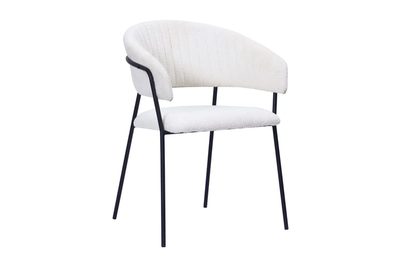 Siena Matgrupp runt 130 cm Svart med 6 Karol Matstolar - Svart - Products - Möbler - Bord & matgrupp - Matgrupp