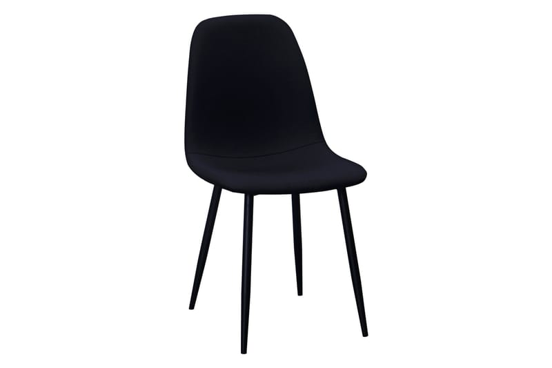 Siena Matgrupp runt 130 cm Svart med 6 Nibe Matstolar - Svart - Products - Möbler - Bord & matgrupp - Matgrupp