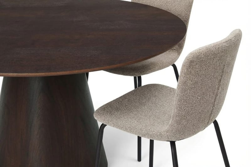 Siena Matgrupp runt 150 cm Rökt Ek med 6 Katy Matstolar - Rökt ek - Products - Möbler - Bord & matgrupp - Matgrupp