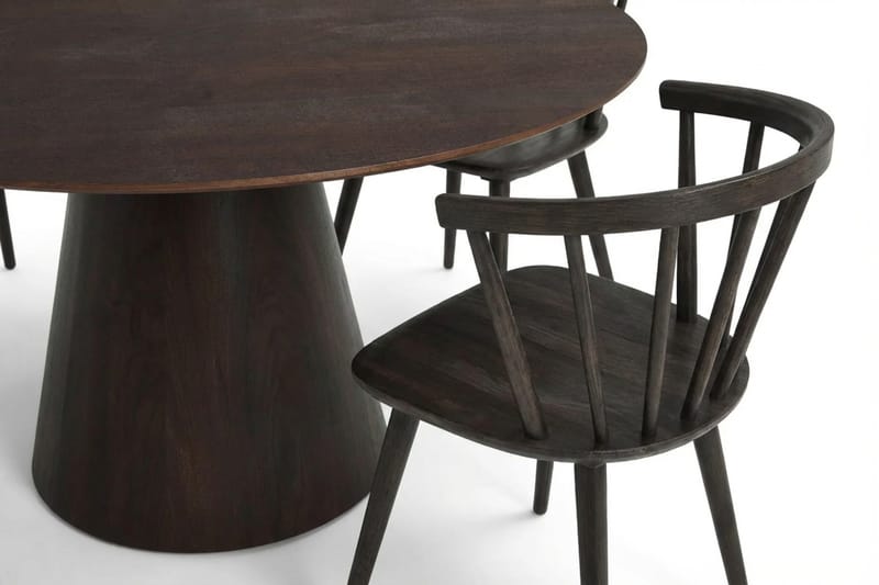 Siena Matgrupp runt 150 cm Rökt Ek med 6 Tyrö Matstolar - Rökt ek - Products - Möbler - Bord & matgrupp - Matgrupp