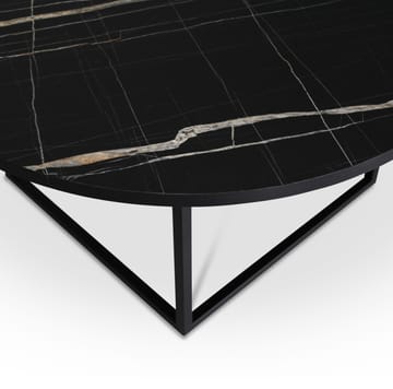 Sintorp matgrupp, runt matbord Ø115 cm inkl 4 st Castor pinnstolar - Svart marmor (Laminat) - Svart marmorlaminat - Products - Möbler - Bord & matgrupp - Matgrupp