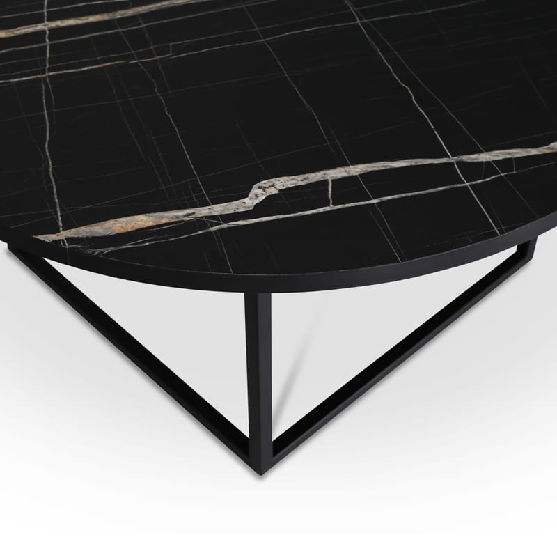 Sintorp runt matbord Ø115 cm - Svart marmor (Exklusivt laminat) - Svart marmorlaminat - Products - Möbler - Bord & matgrupp - Matbord & köksbord