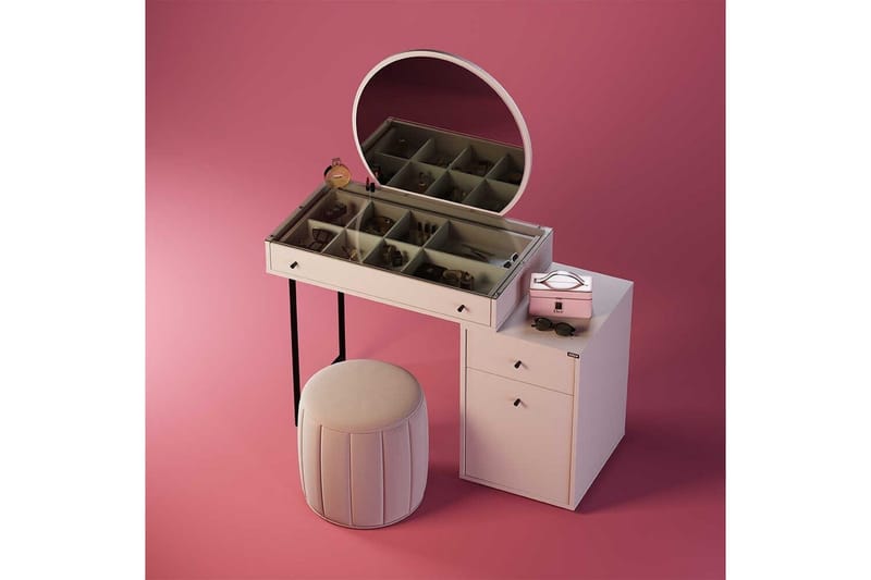 Sminkbord Sminkbord Dralen Mink Flerfärgad - Products - Möbler - Bord & matgrupp - Sminkbord & toalettbord