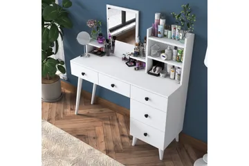 Junji Sminkbord 118,2x93,8 cm Vit - Hanah Home - Products - Möbler - Bord & matgrupp - Sminkbord & toalettbord