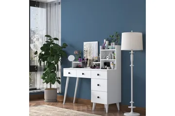 Junji Sminkbord 118,2x93,8 cm Vit - Hanah Home - Products - Möbler - Bord & matgrupp - Sminkbord & toalettbord