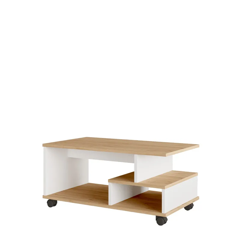 Solven Soffbord 90x42,5x51 cm, Ek och vitt