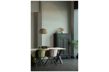 Tablo Matbord X-Formade Ben 200 cm - Ek/Svart - Products - Möbler - Bord & matgrupp - Matbord & köksbord