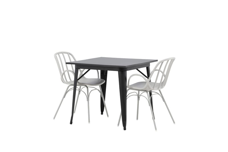 Tempe Matgrupp 80 cm Rektangulär med 2 Dyrön stolar - Svart - Products - Möbler - Bord & matgrupp - Matgrupp