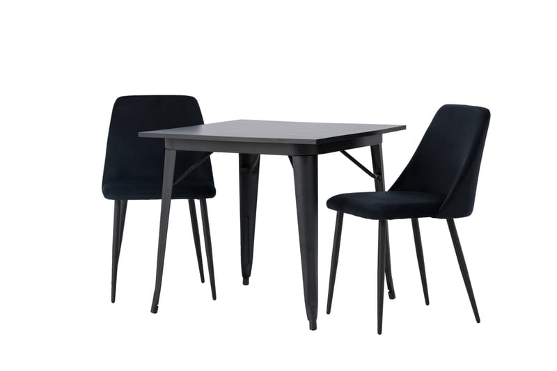 Tempe Matgrupp 80 cm Rektangulär med 2 Night stolar - Svart - Products - Möbler - Bord & matgrupp - Matgrupp