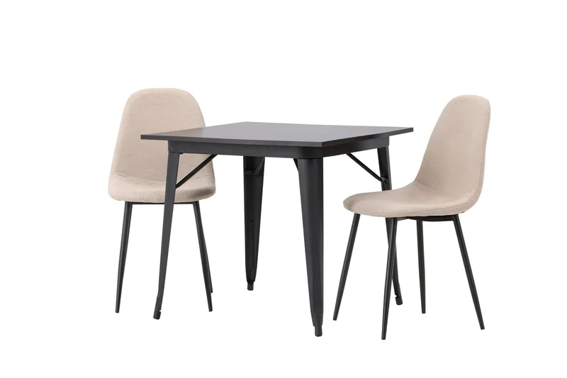 Tempe Matgrupp 80 cm Rektangulär med 2 Polar stolar - Beige - Products - Möbler - Bord & matgrupp - Matgrupp