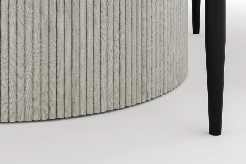 Uppveda Matbord 120 cm Rund med 4 Sawako Stolar - Vit - Products - Möbler - Bord & matgrupp - Matgrupp