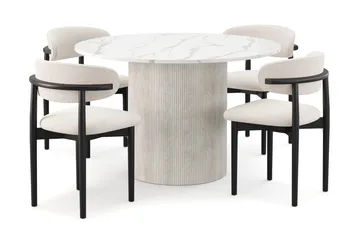 White/Black - Brun,Vit