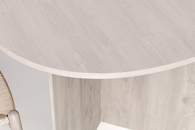 Vera Matgrupp rektangulärt 220 cm Vitlaserad med 6 Dastoori Matstolar - Vitlaserad - Products - Möbler - Bord & matgrupp - Matgrupp