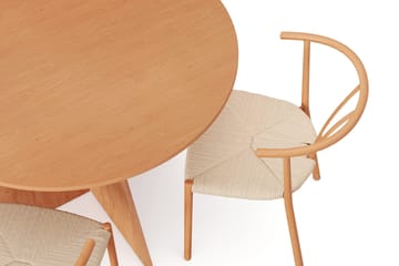 Vera Matgrupp runt 110 cm Ek med 4 Elysia Matstolar - Ek - Products - Möbler - Bord & matgrupp - Matgrupp