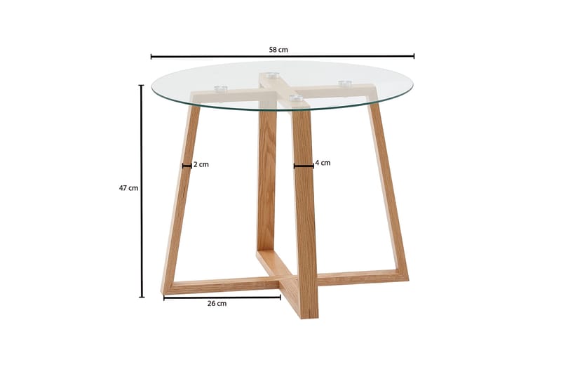 Wilhem Soffbord 58 cm Rund - Natur - Products - Möbler - Bord & matgrupp - Soffbord