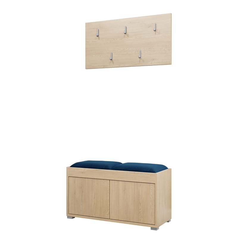 Agawal Hallmöbelset - Brun - Products - Möbler - Hallmöbler - Möbelset för hall & entre