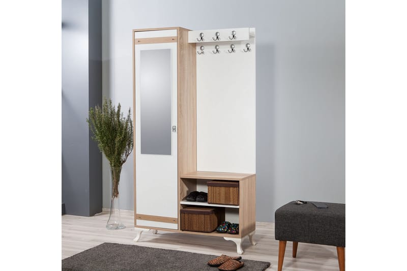 Brokind Klädförvaring 100 cm - Brun - Products - Möbler - Hallmöbler - Möbelset för hall & entre