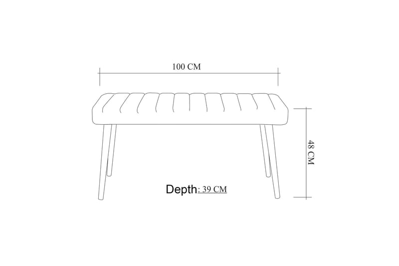 Derpele Sittbänk - Grön - Products - Möbler - Hallmöbler - Hallbänk