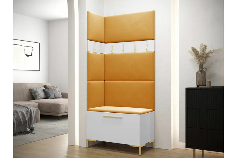 Dunvegan Hallmöbelset 84x46 cm White - Products - Möbler - Hallmöbler - Möbelset för hall & entre