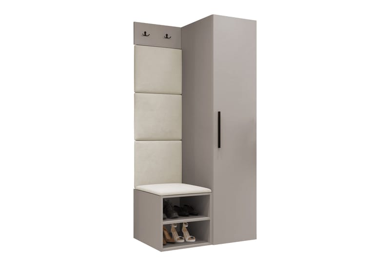 Farosa Hallmöbelset - Brun/Beige - Products - Möbler - Hallmöbler - Möbelset för hall & entre