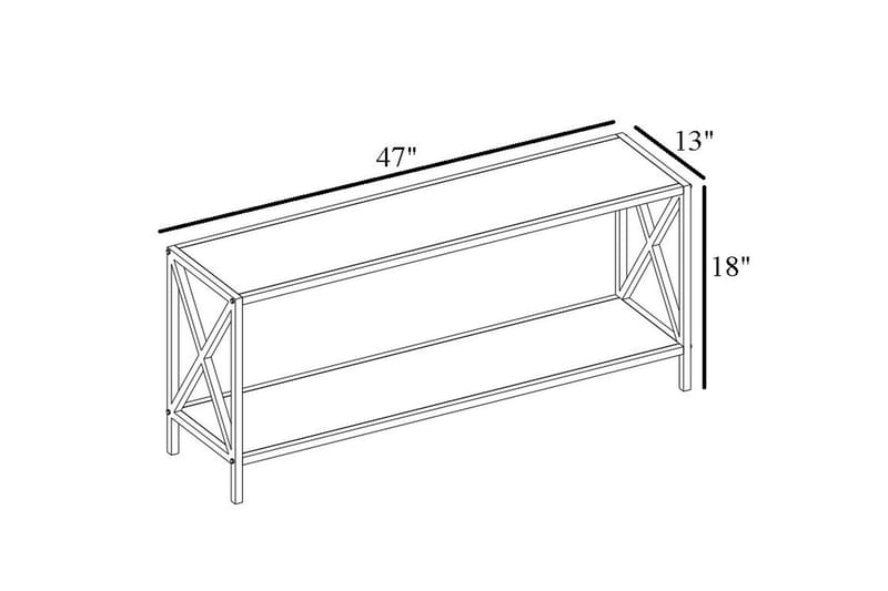 Andifli Tv-bänk 120x45,7 cm - Brun - Products - Möbler - TV- & Mediamöbler - TV bänk & mediabänk