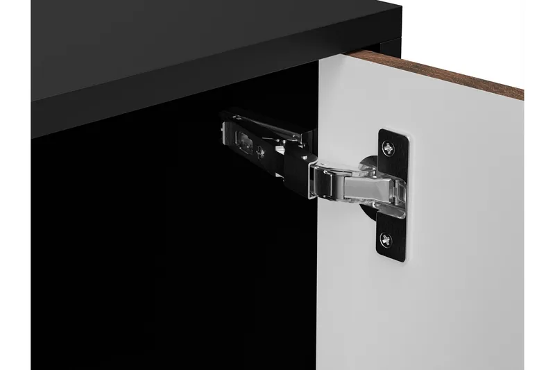 Belonger Tv-bänk 180 cm - Svart/Valnöt - Products - Möbler - TV- & Mediam öbler - TV bänk & mediabänk