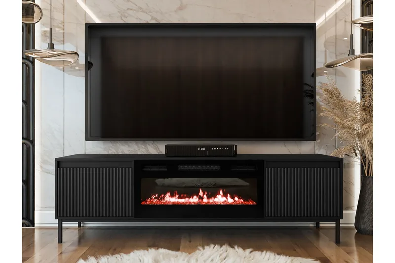 Bjurholm Tv-bänk 174 cm - Svart - Products - Möbler - TV- & Mediamöbler - TV bänk & mediabänk