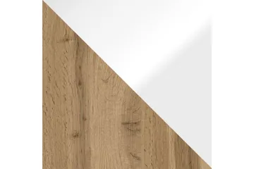 Cuguen Tv-skåp 140 cm Vit LED - Vit/Natur - Products - Möbler - TV- & Mediamöbler - TV-skåp