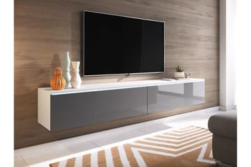 Cuguen Tv-skåp 180 cm - Vit/Grå - Products - Möbler - TV- & Mediamöbler - TV bänk & mediabänk