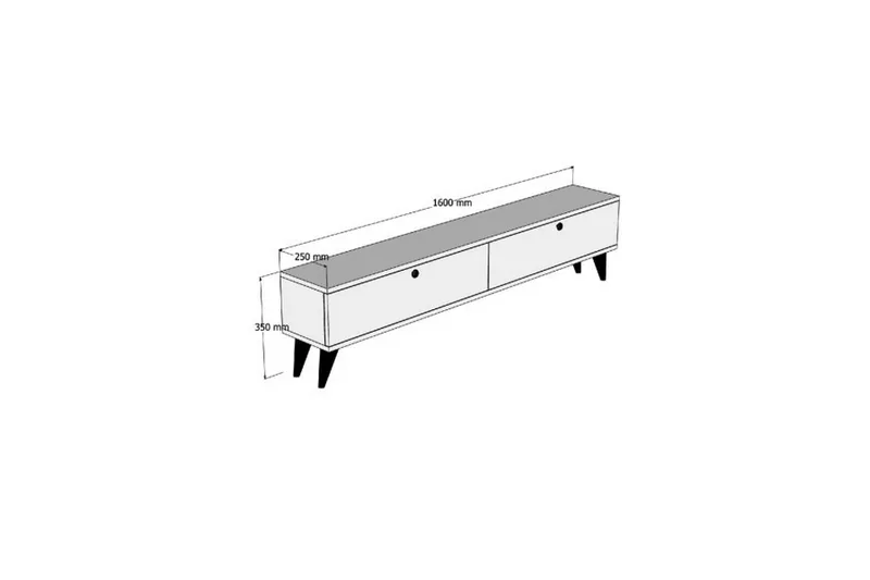 Djarhint Tv-bänk 160 cm - Beige - Products - Möbler - TV- & Mediamöbler - TV bänk & mediabänk